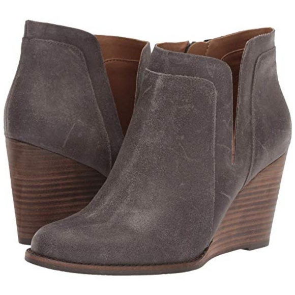 Lucky Brand Shoes - Lucky Brand Gray Grey Booties Suede